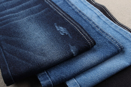 Nieuwe modetrend Recycling katoen Denim stof 12% Recycling katoen en 88% katoen 11 OZ milieuvriendelijk