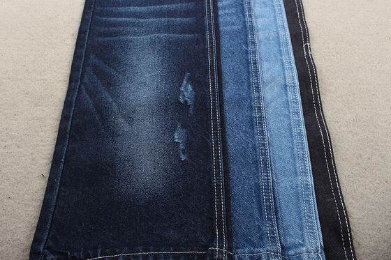Nieuwe modetrend Recycling katoen Denim stof 12% Recycling katoen en 88% katoen 11 OZ milieuvriendelijk