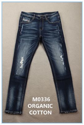 Rek Organische Katoenen Denimstof