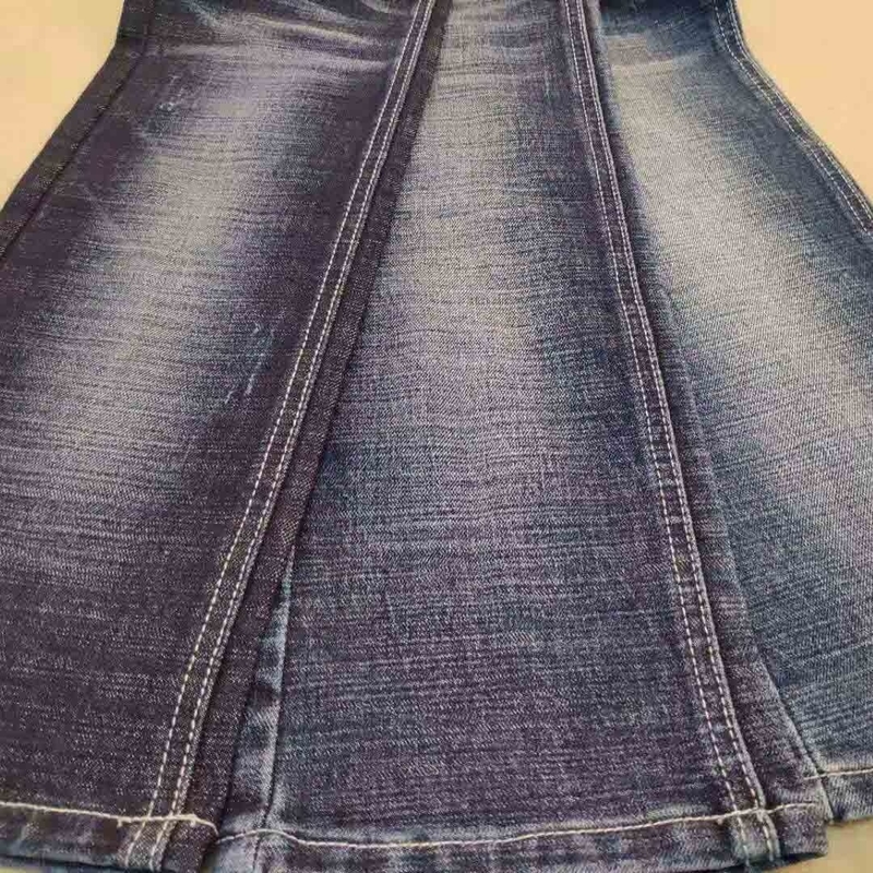 Katoenen van de kabelkleurstof Breedte 51/52“ het Denimstof van Kleuren Donkerblauwe Lycra