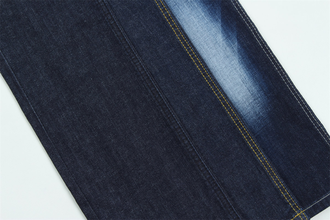 Kleur Vaste niet-vervaagende hoge rek katoen spandex denim stof voor jeans
