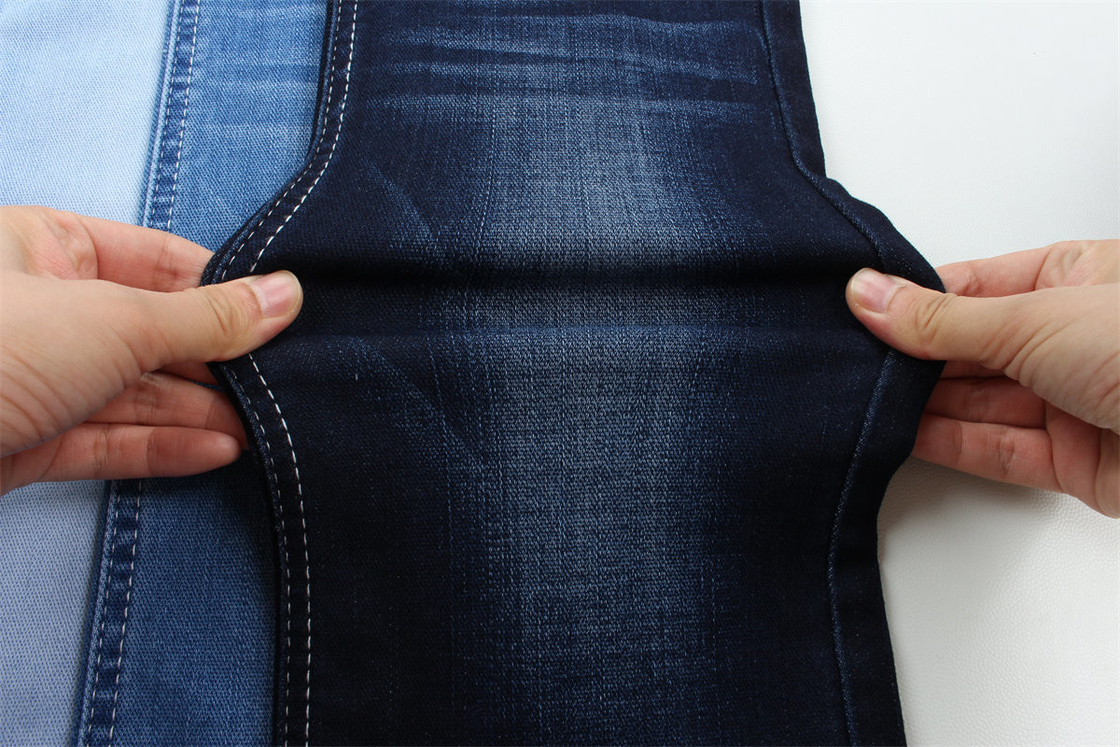 High Elasticity Denim Stof Geschikt voor vrouwen 11.4 oz Middelgewicht TR Denim Materiaal Met Slub Character