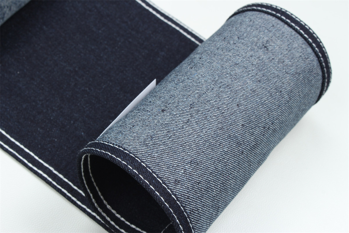 Recycled Fiber Denim Stof In Een Heel Diep Blauw 11,5 Oz Hoog Elasticiteit