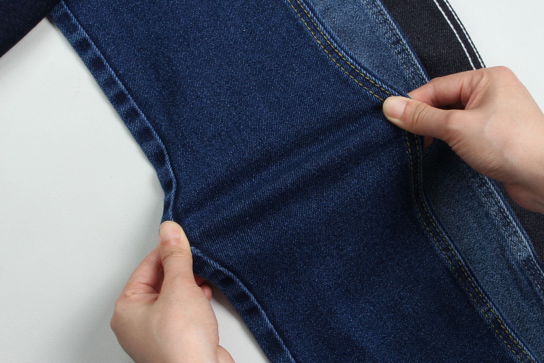 11.5 Eenmalig katoen polyester spandex comfort stretch denim stof voor jeans