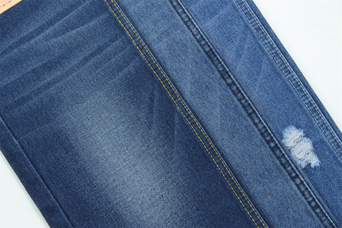 10oz Denim Stof Rigid 100%C Voor Brand Style Jeans Boy Friend Style Zachte Handfeel Super Donkere Blauwe Kleur