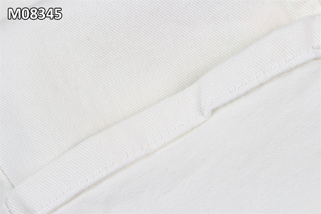 9.7OZ Voorbereiden op het verven Wit denimstof RFD jeansstof Fro kleding Verven