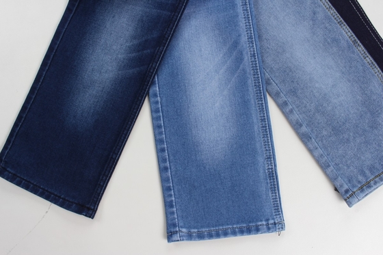 Wholesale 10 Oz  Dark Blue Stretch Woven Denim Fabric For  Jeans