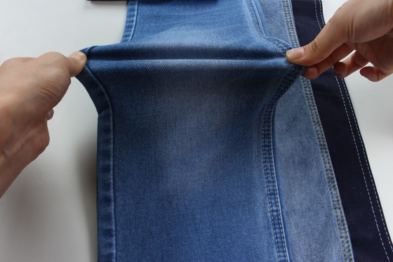 Wholesale 10 Oz  Dark Blue Stretch Woven Denim Fabric For  Jeans