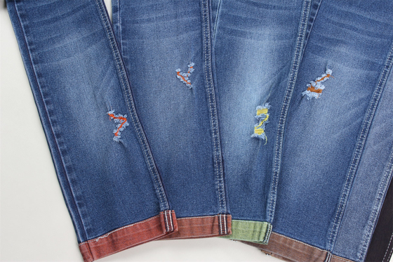 Wholesale 10 Oz Colorful Backside Woven Denim Fabric For Jeans