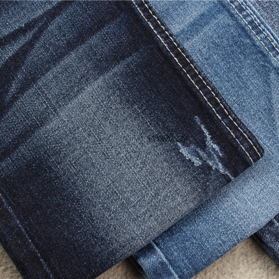 Lichte van het Garenjeans van het Lont Open Beëindigen het Denimstof 98%Cotton 2% Spandex