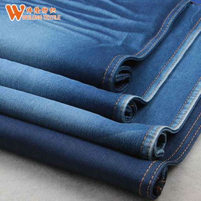 Lont niet van Katoenen Geverfte Donkerblauwe het Denimstof Polyesterspandex Garen