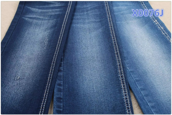 Indigo Blauwe van het Katoenen Stof 130cm Rek Elastische Denim voor Kledingstuk