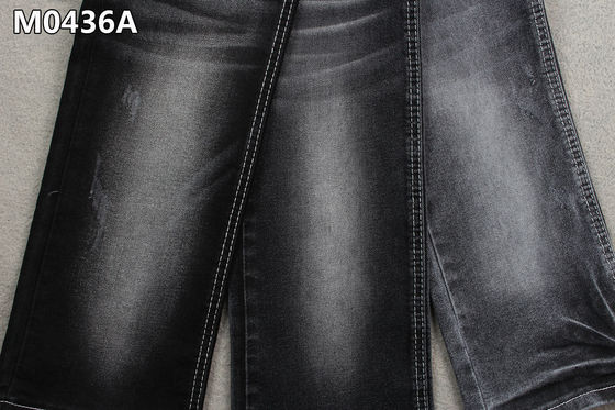 Goede prijs 10.4oz van katoenen van de het Denimstof Polyesterspandex Hoge Rek 62/63 die“ Zwart Achtereind Sanforizing online