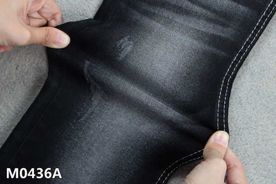 Goede prijs 10,4 oz van de Denimstof de Zwarte Kleuren2% Hoge Spandex 3/1 Rechtse Keperstof online