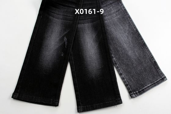 Goede prijs 10.5 Oz Zwart High Stretch Warp Slub Denim Stof Voor Jeans online