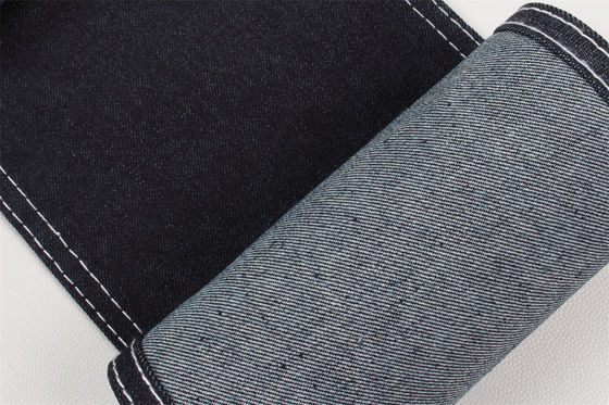 Goede prijs Donkerblauw High Spandex Cotton Polyester Stretch Denim Jeans Stof online