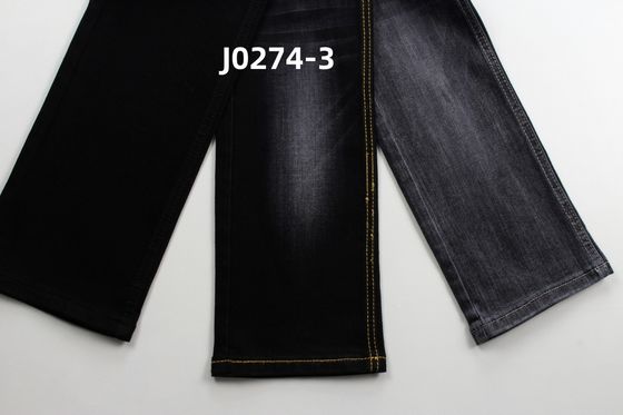 Goede prijs 10 Oz Warp Slub High Stretch Black Backside Geweven Denim Stof Voor Jeans online
