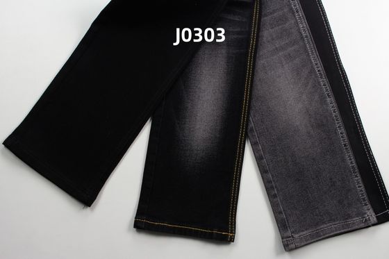 Goede prijs Groothandel 11 Oz Super Stretch Zwart Geweven Denim Stof Voor Jeans online
