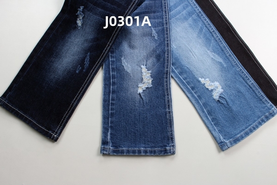 2024 Hoge kwaliteit 11.5 oz Groen Blauw Stretch Geweven Denim Jeans Stof