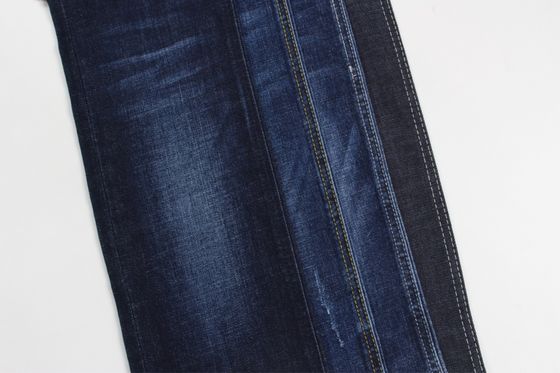 Goede prijs Warm verkopen en groothandel donkerblauw kruisdoorsnede slub denim jeans stof online