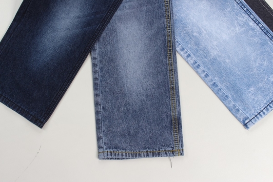 Groothandel 100% katoen 7,3 oz donkerblauw stijf denimstof voor jeans