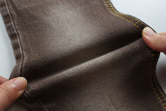 Goede prijs Super Bruin Stretch Denim Stof Voor Vrouwen Man Jeans Low Stretch Concurrerende Prijs Uit China Foshan City online