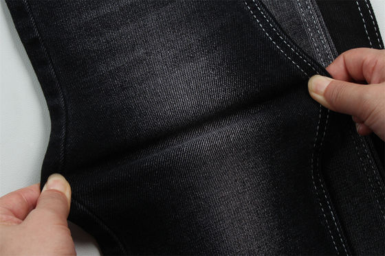 Goede prijs 11 oz Low Stretch Denim Stof Voor Man Work Wear Jeans Zwart Achterkant Concurrerende Prijs Van Weilong Textile online