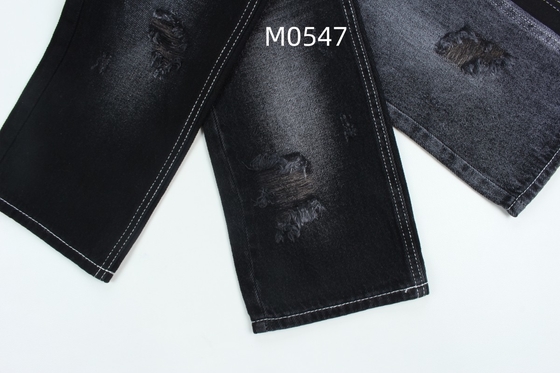 10.5 oz 100% katoen zwart en zwart achterzijde stijve denim jeans stof
