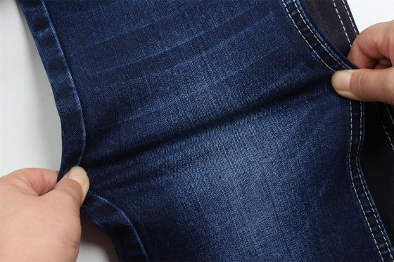 Goede prijs 11-11.5 Oz Warp slub jeans weefsel voor man jeans Mercerized Vlies zwart achterkant hoge rek voor man India markt stijl online