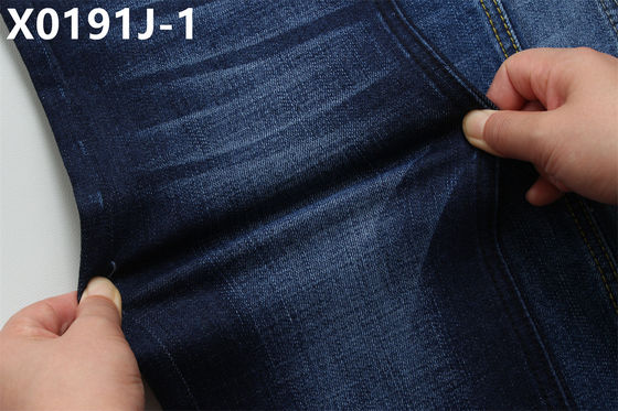 Goede prijs 11 Oz Cross Slub Donkerblauw Denim Stof Voor Man Jeans High Stretch India Market Style Hot Sell Stof online