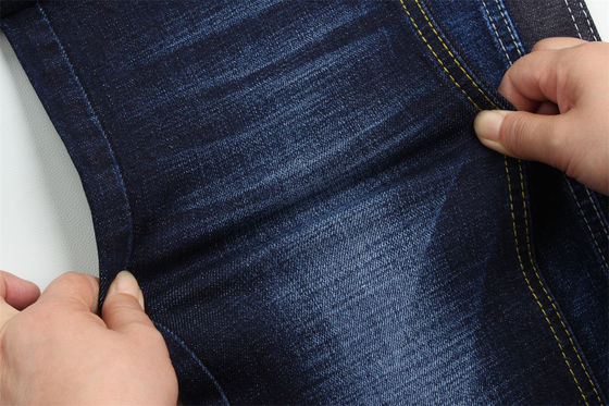 Goede prijs 11.8 Oz Cross Slub Cotton Mixed Spandex Blauwe Denim Stof Voor Man Jeans Stretch India Markt Stijl Desizing Fleecing online