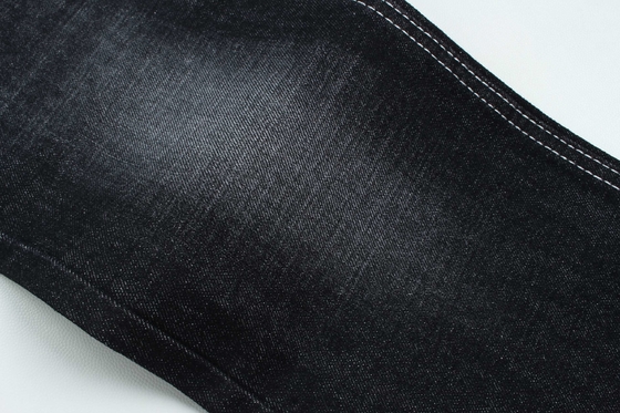 100% katoen crossshatch flauw denim stof stijf voor mode stijl 13oz zwart kleur warm verkopen aan de Indiase markt