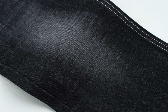 Goede prijs 100% katoen crossshatch flauw denim stof stijf voor mode stijl 13oz zwart kleur warm verkopen aan de Indiase markt online