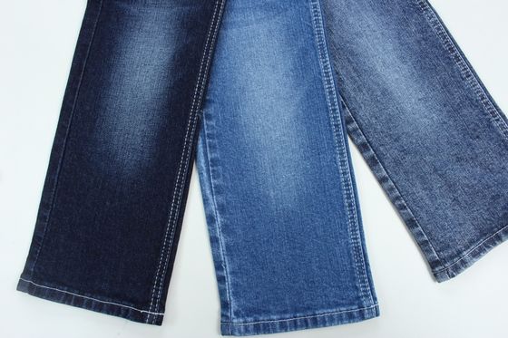 Goede prijs Katoen spandex 11 oz donkerblauw warp slub geweven denim jeans stof online