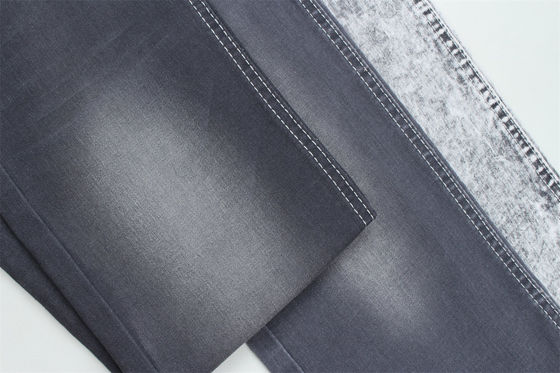 Goede prijs Donkergrijze kleur Stretch Slub Denim Stof Voor jeans online
