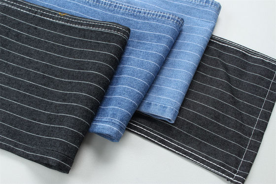 6.5 Ounce 100% Katoenen Gestreept Denim Jeans Stof Voor Overhemden