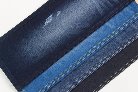 Supreme Cotton Polyester Spandex Slub Stretch Denim Stof Voor Jeans naar Zuid-Amerika