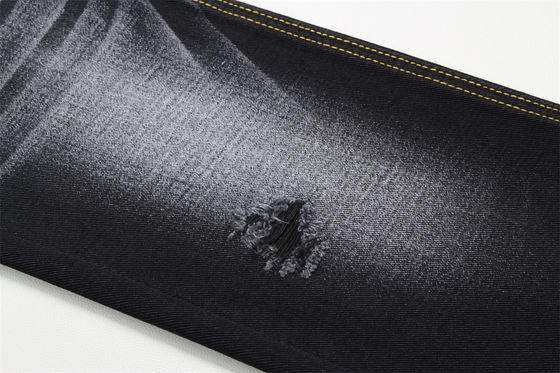 Goede prijs 10.5oz Zwarte Denim Stof Stijf 100% Katoen Zwart En Zwart Achterkant Voor Stijl Jeans Jongen Vriend Stijl Zachte Handgevoel Vrouwen online