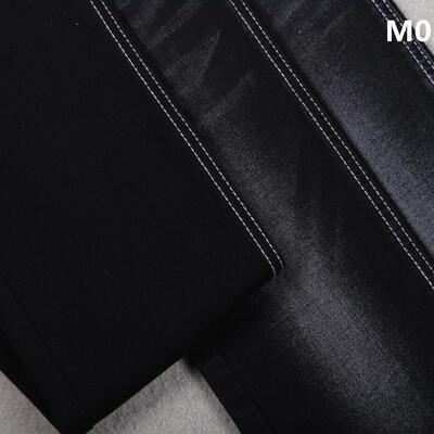 Goede prijs Jet Zwart Zwart 10,5 oz Katoen Slub Stretch Denim Jeans Stof online