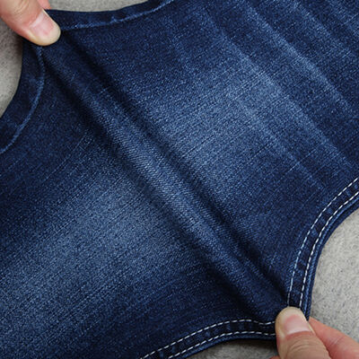 Goede prijs 9.4 oz Indigo Blue Jeans Denim Stof Katoen Poly Spandex Power Stretch Middelgewicht online