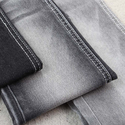 Goede prijs 10-11OZ Zwart /wit Denim Stoffen voor Dames en Heren Kant-en-klare Jeans online