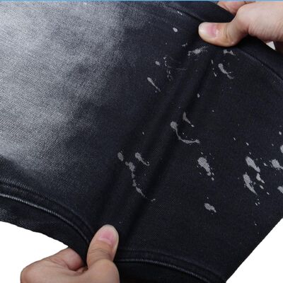 Goede prijs Zwart Zwart 170 cm comfort Stretch Katoen Polyester Spandex Denim Jeans Stof online