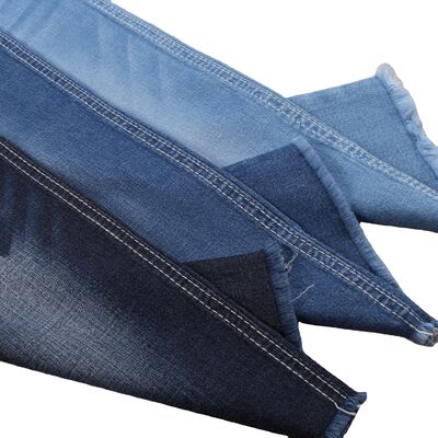 Goede prijs 6.5oz katoenen spandex Lyocell denim stof voor hemd warp slib online