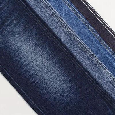 Goede prijs Minder dan 2 dollar 190 cm 11 oz Crosshatch Slub Stretch Denim Stof online