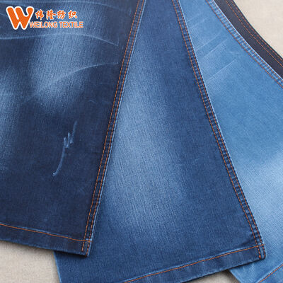 Goede prijs Warm te koop 11 oz Super Dark Blue Denim Stof voor jeans online