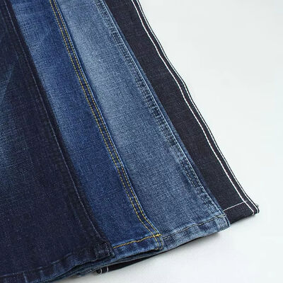 Goede prijs 11,5 oz Stretch Denim Stof - Donkerblauw Geverfd met Draad, Krimpbestendig voor Diverse Kleding online