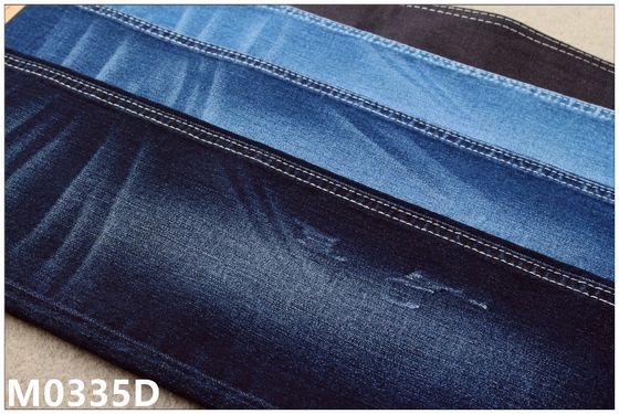 Goede prijs Hand van de Indigo Elastische Jean Material For Lady Soft van 9,5 oz Eco voelt de Vriendschappelijke Donkere Recycling online