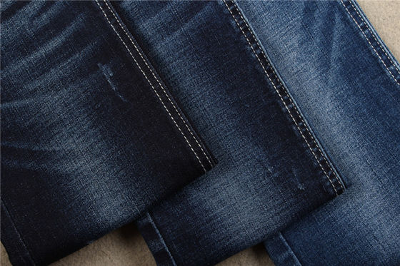 Goede prijs Indigo10oz 70% van Katoenen 28% van de het Denimstof Polyestercrosshatch Elastisch de Jeansmateriaal online