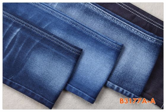 Goede prijs RT 9,5 Oz Valse Gebreide Lycra-van het Katoenen Polyesterdenim Stoffen 73 Ctn 23 Poly 1 SPX online