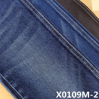 Goede prijs 63 katoen 33 die Polyester 12oz Elastisch de Jeansmateriaal Sanforizing van Repreve online